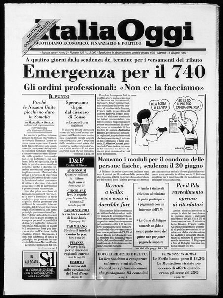 Italia oggi : quotidiano di economia finanza e politica